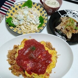 鶏の竜田揚げみぞれソース